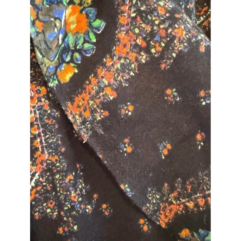 Madewell Womens Black Floral Boho Cotton Maxi Dress w Pockets Size 2 Whimsigoth - Picture 8 of 9
